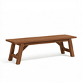 Gartenbank 180 x 40 x 45 cm Holz Braun - Lattenbank für Außenbereich